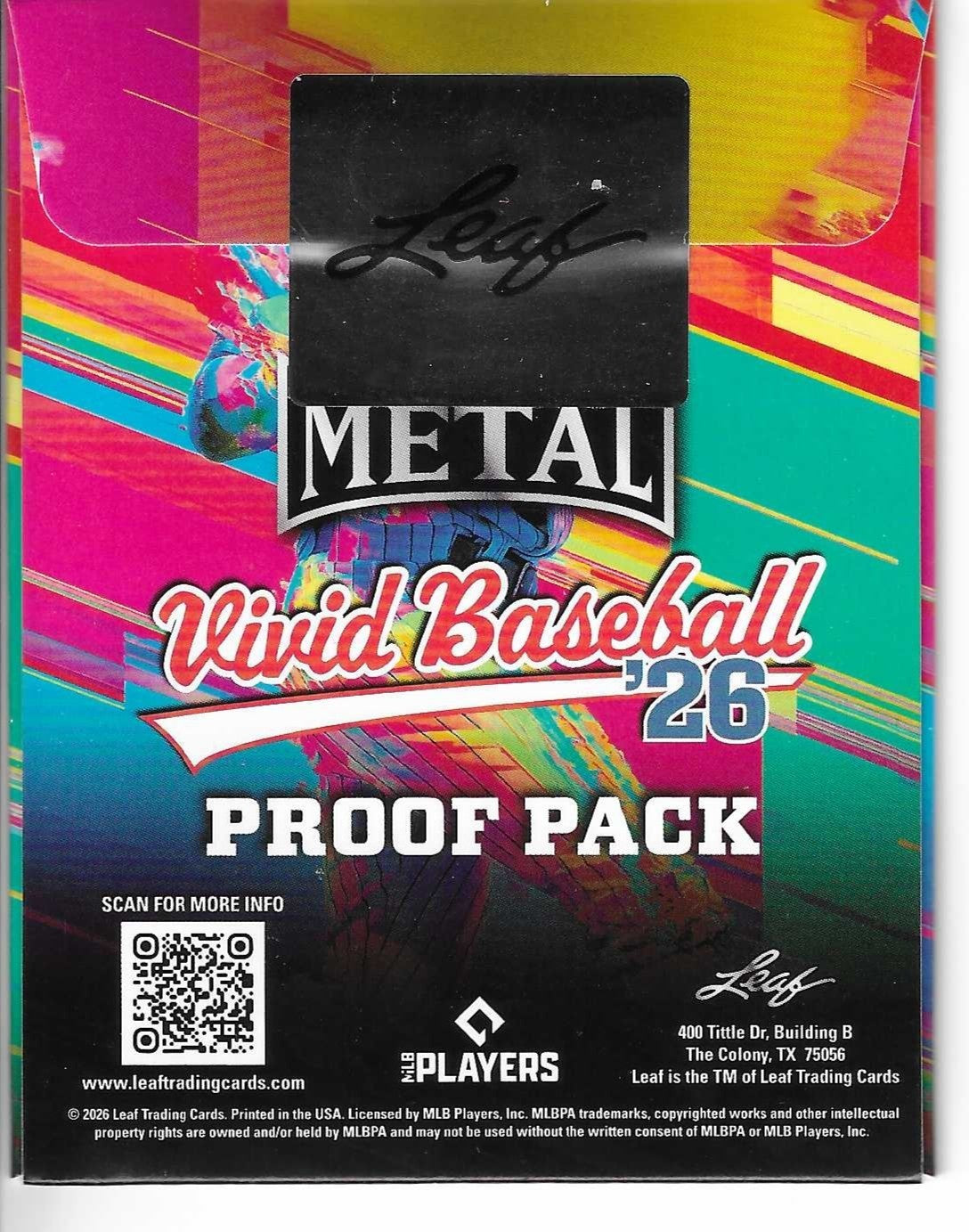 2026 Leaf Baseball Pre Production Proof Pack 11 Lot