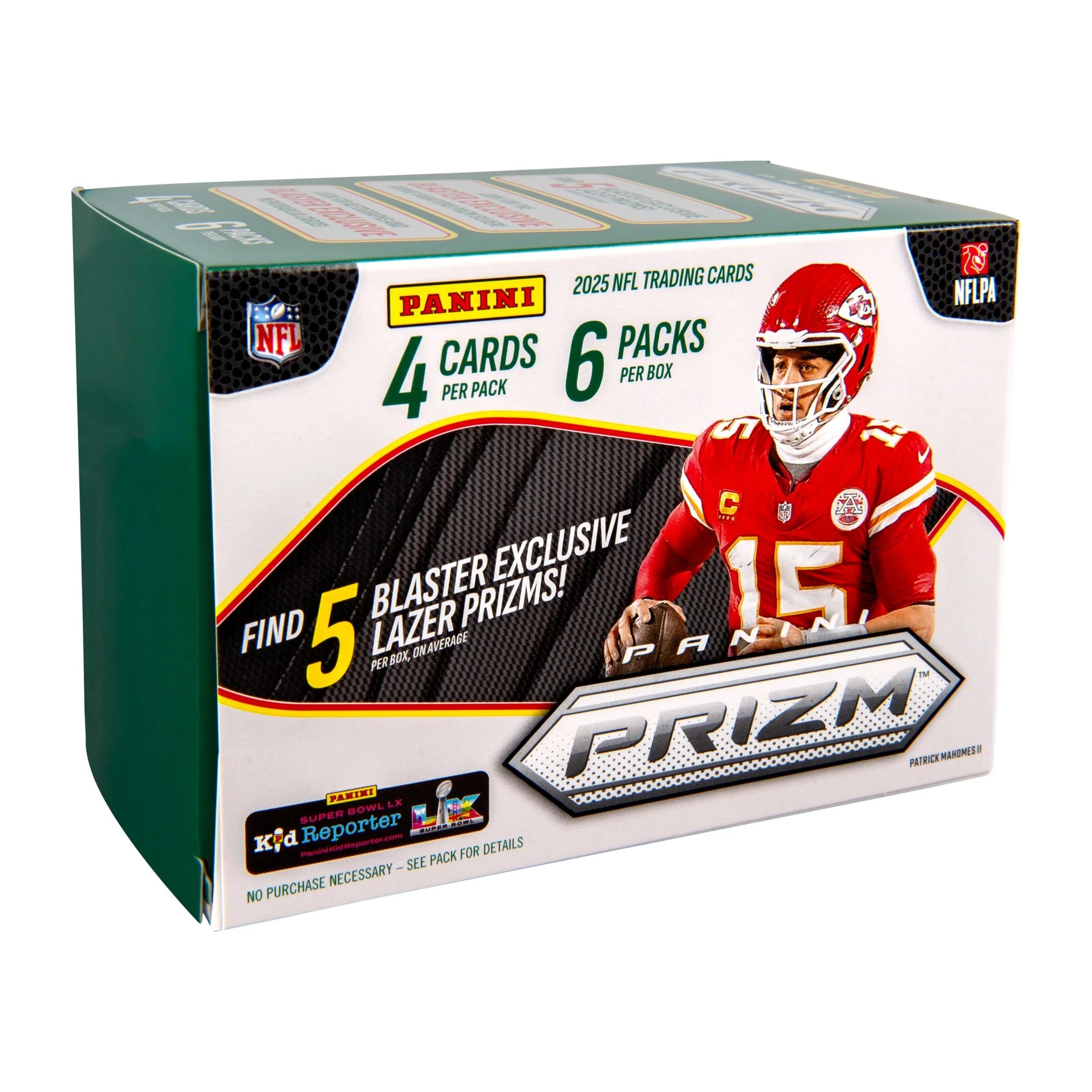 2025 Prizm Football Trading Cards Blaster Box