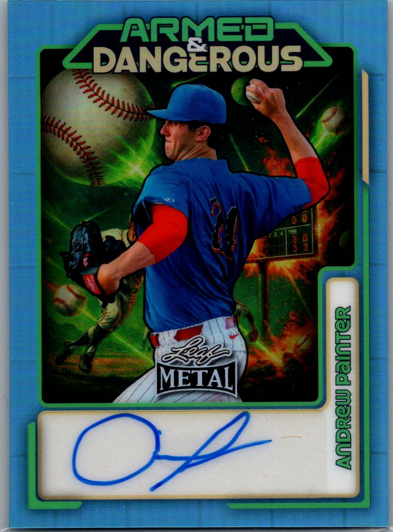 2026 Leaf Metal Andrew Painter Space Armed & Dangerous Auto 5/8 Philadelphia Phillies