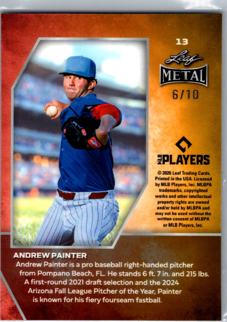 Andrew Painter 2026 Leaf Metal Silver Shimmer 610