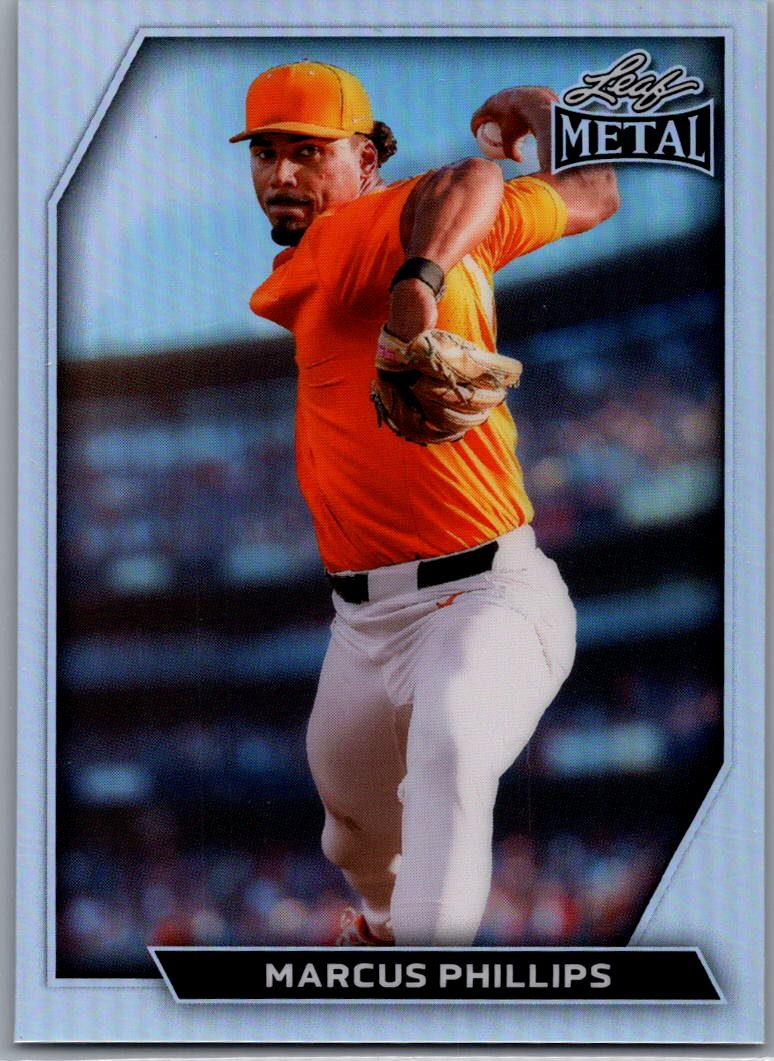 Marcus Phillips Leaf Metal Stainless 1225 Red Sox Prospect