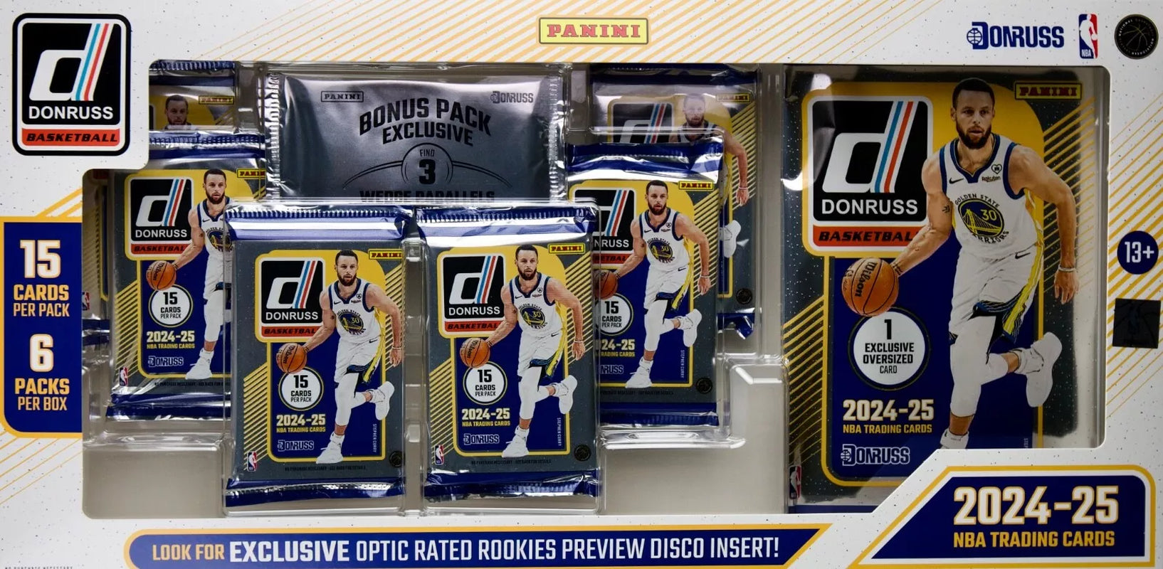 NBA 2024-25 Basketball Trading Card BUNDLE Box (6 Packs)