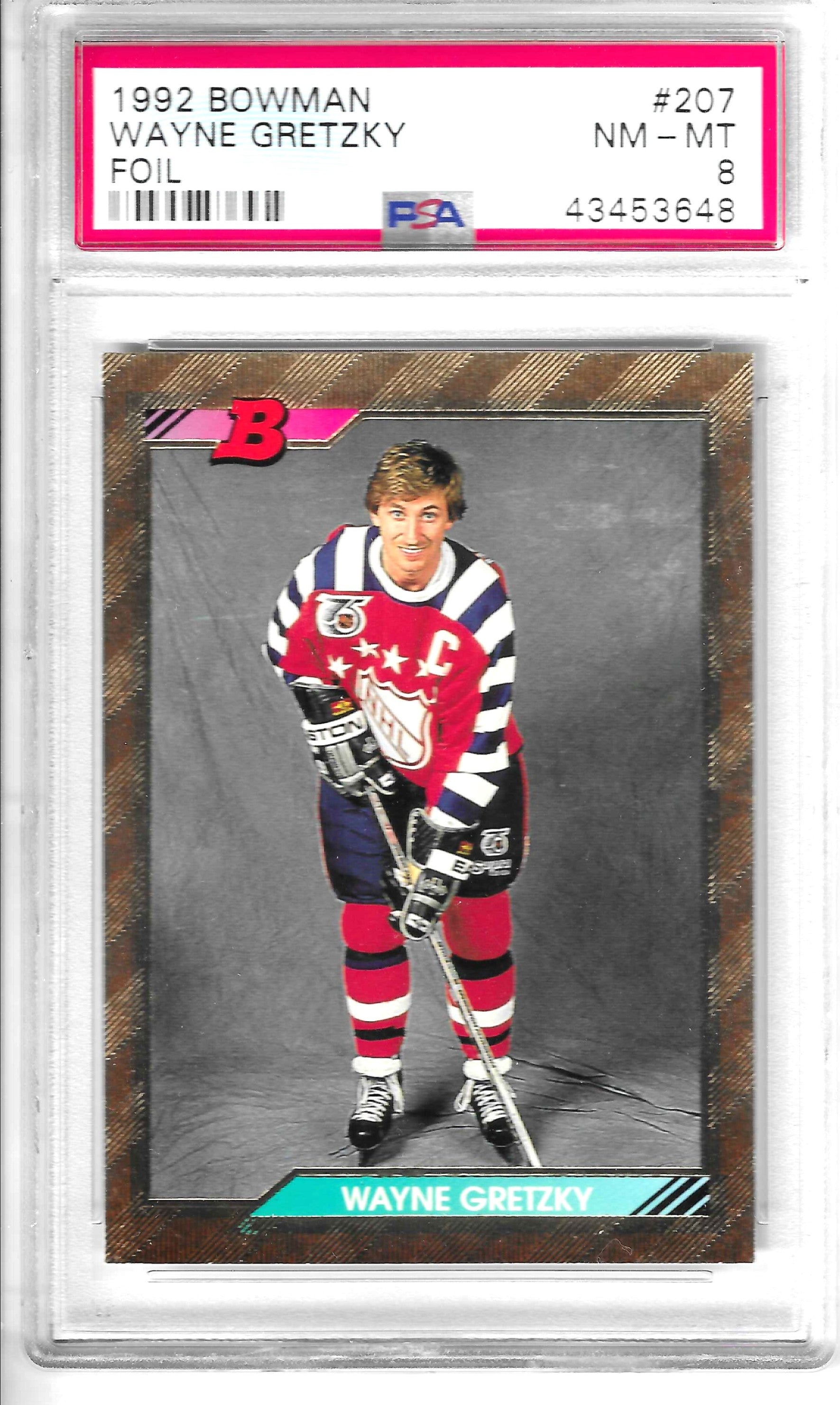 1992 Bowman Wayne Gretzky Foil Card 