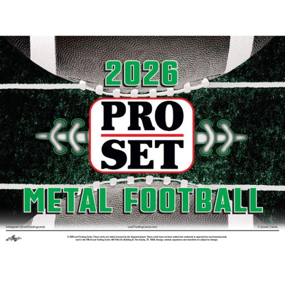 2026 Leaf Pro-Set Football Hobby Box - Factory Sealed Pre-Sell