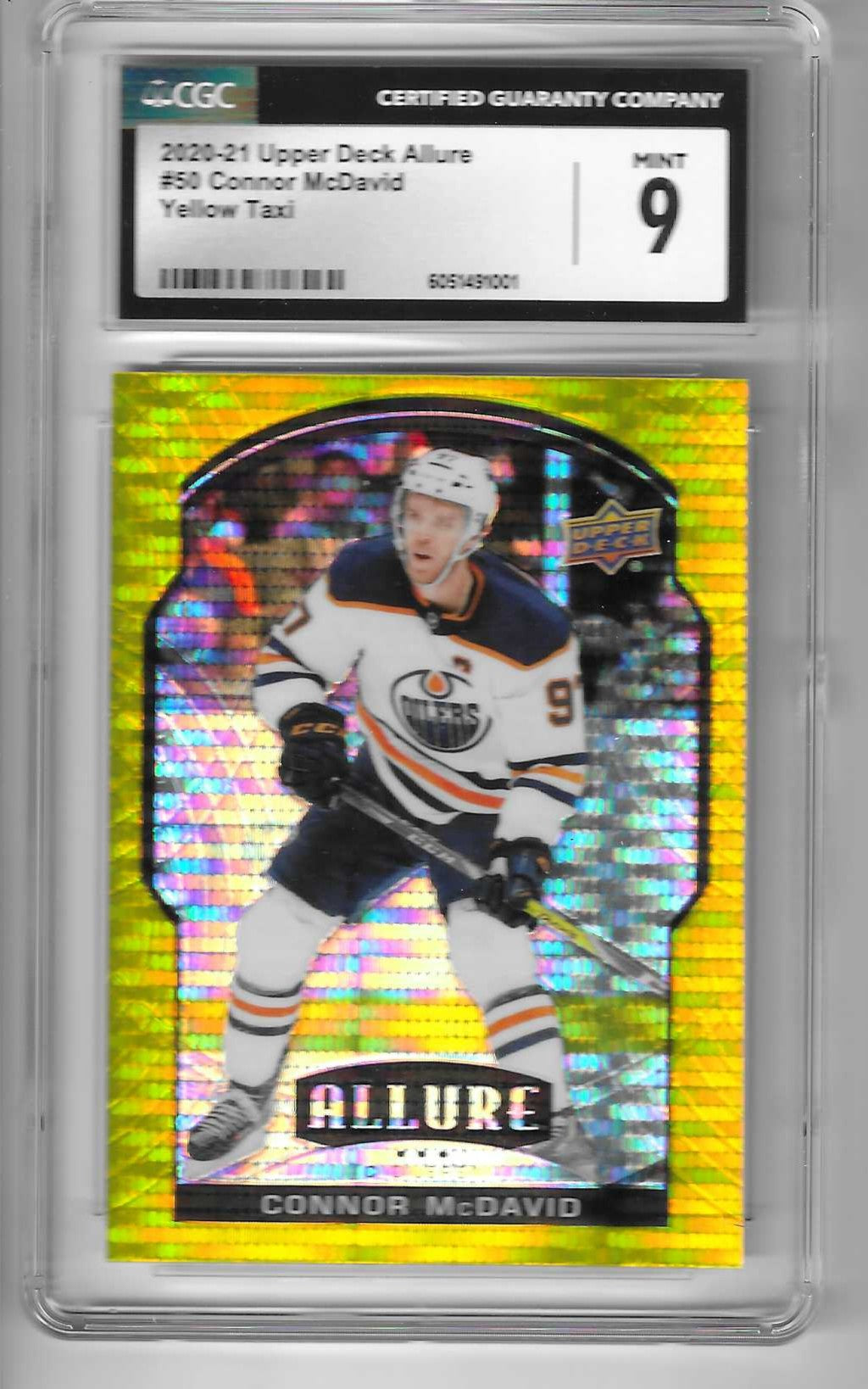 2020 UD Allure Connor McDavid Yellow Taxi 