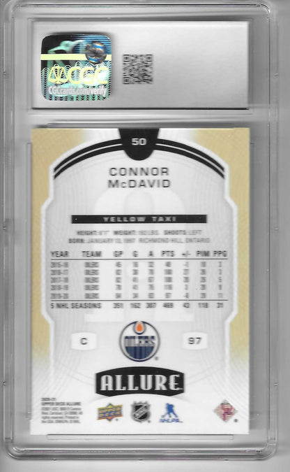 2020 UD Allure Connor McDavid Yellow Taxi 