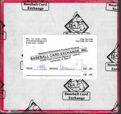 1982 Donruss Baseball Factory Sealed Hobby Box