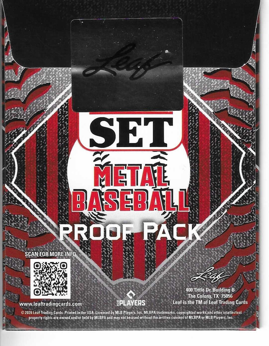 2026 Leaf Baseball Pre Production Proof Pack 11 Lot