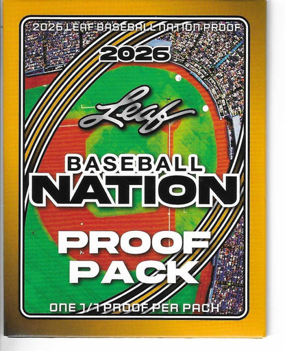 2026 Leaf Baseball Pre Production Proof Pack 11 Lot