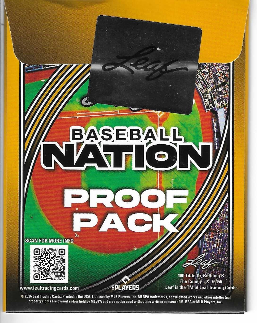 2026 Leaf Baseball Pre Production Proof Pack 11 Lot