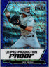 Ike Irish 2026 Leaf Metal Baseball 11 Blue Shimmer