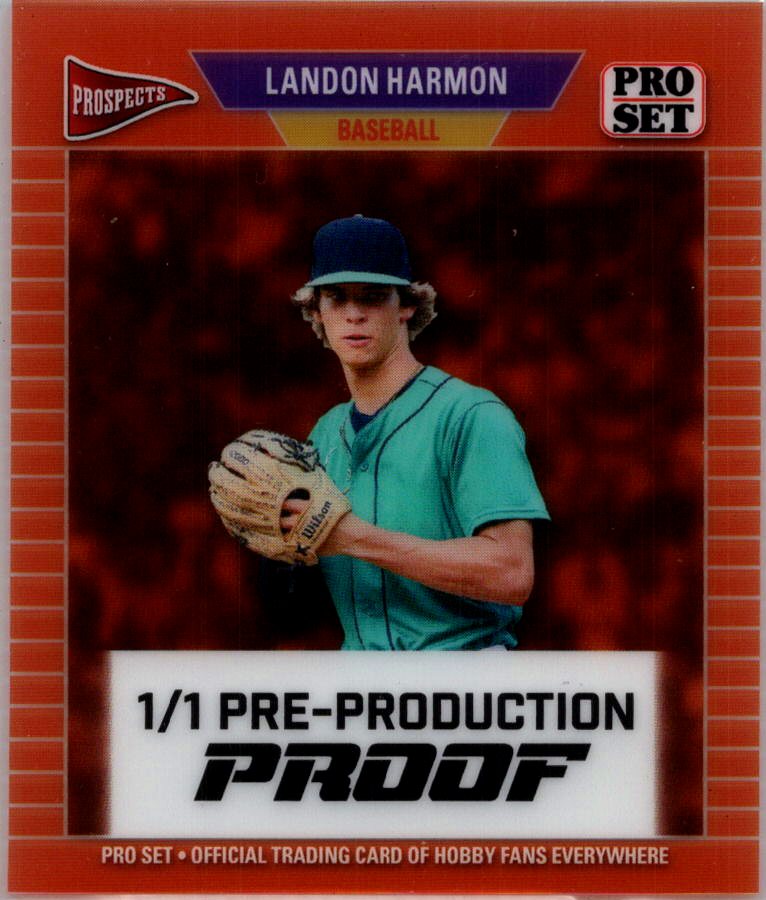 Landon Harmon 2026 Pro Set Orange Acetate Proof