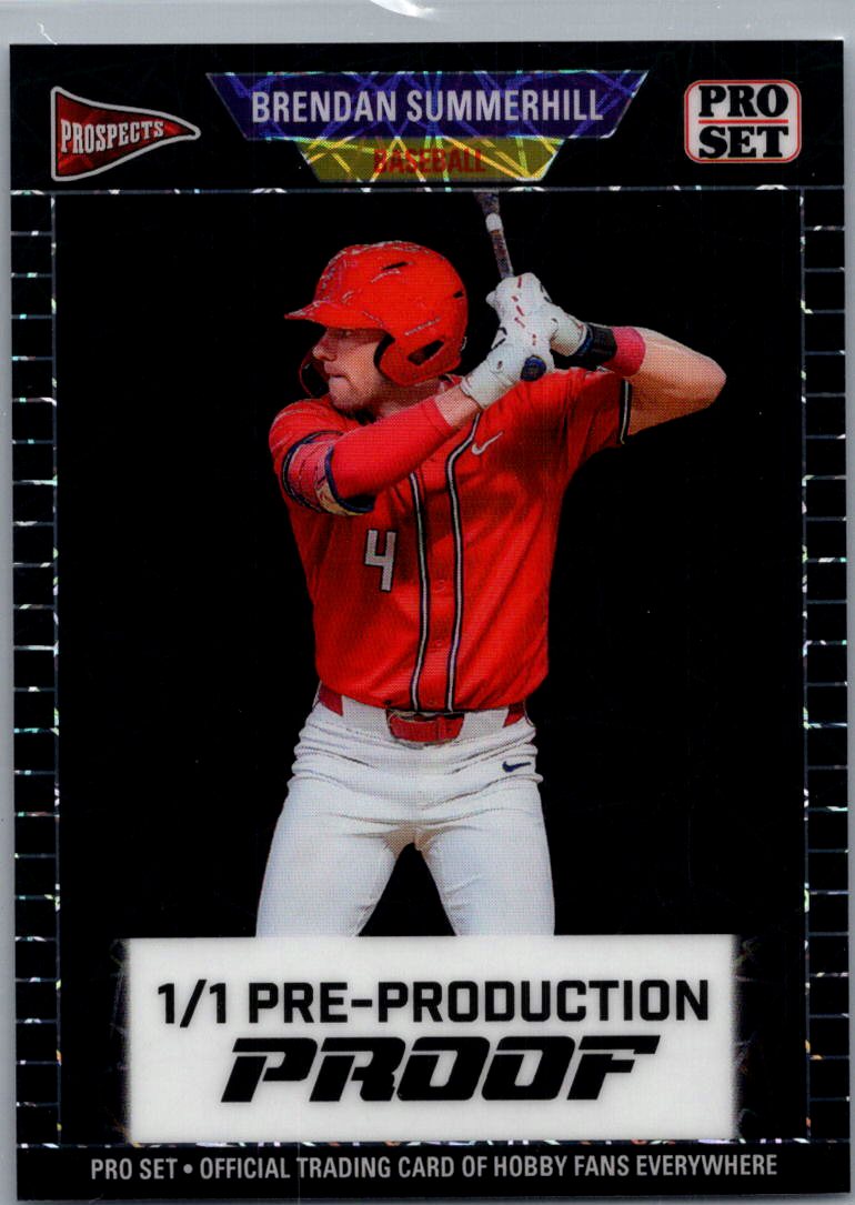 Brendan Summerhill pre-production proof card